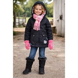 Burton Girl Sugar Spice Dryride Snowboard Jacket Black Multicolor Lining‎ Size M